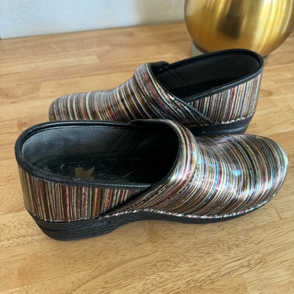 Dansko Profesional Nurse Multicolored Patent Leather Clogs Size EU 40 US 9.5/10 - Picture 10 of 16